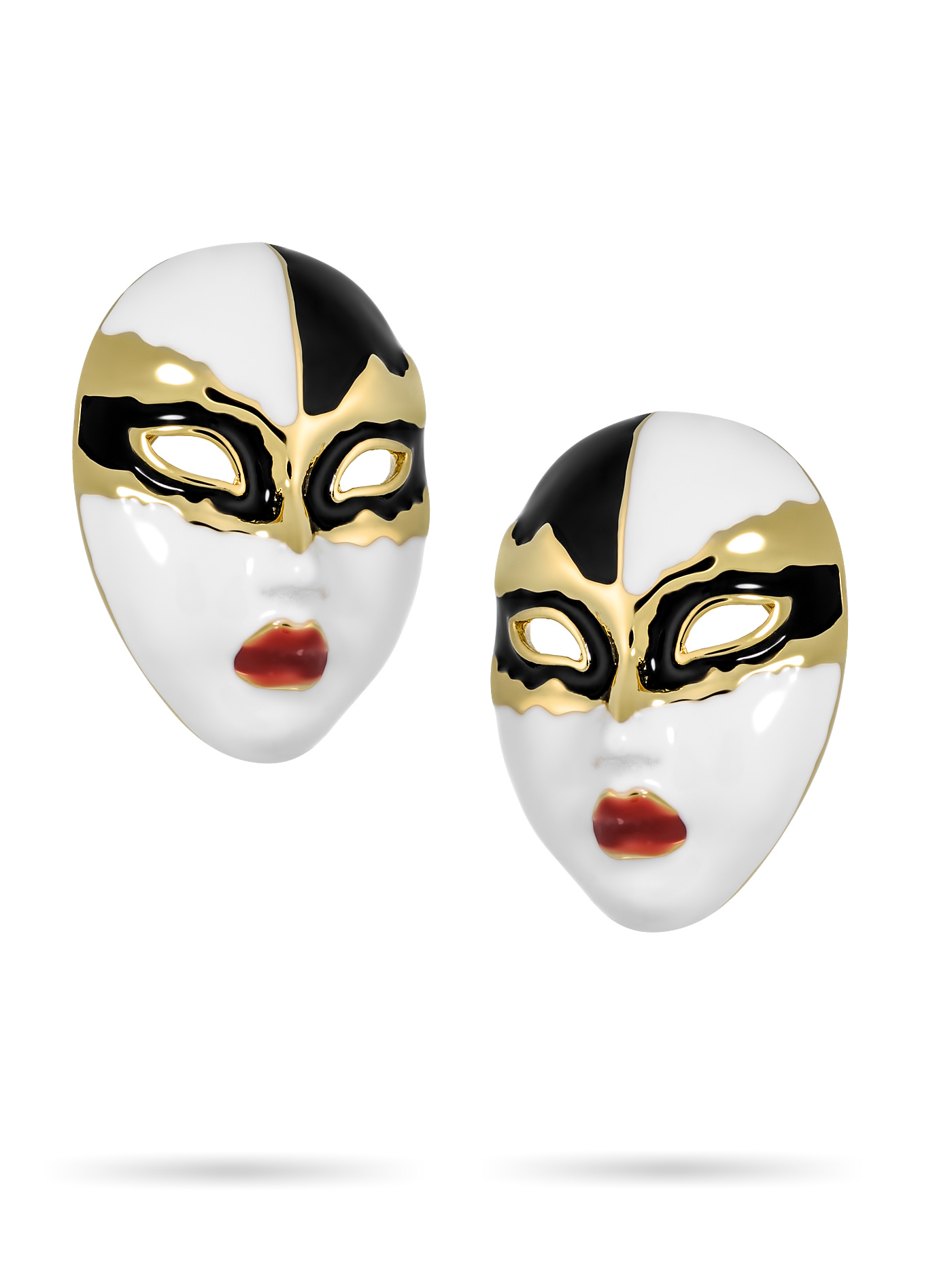 Крупные дизайнерские серьги Маски