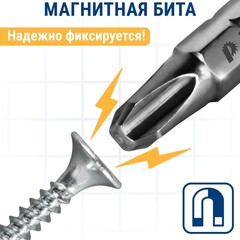 Бита отверточная ПРАКТИКА Профи PH-3 х 25мм (2 шт) (035-592)