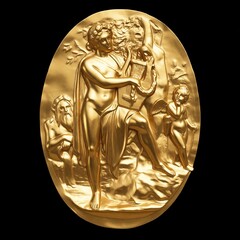 Силиконовый молд № 548 камея Лира