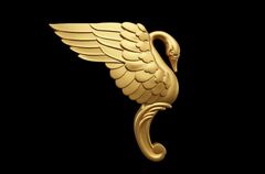 Силиконовый молд № 2347 Ножка Лебедь правый 2 D