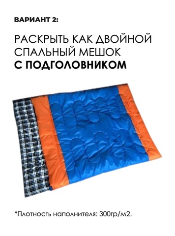 Картинка спальник Skully  blue - 6