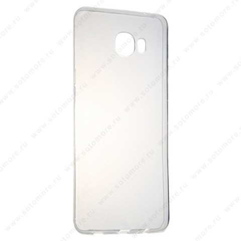 Накладка силиконовая ультра-тонкая для Samsung Galaxy C7 прозрачная