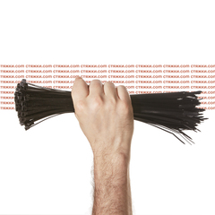 Стяжки морозостойкие Арктик 5х300 черные - 100 шт/уп | Хомуты кабельные морозостойкие