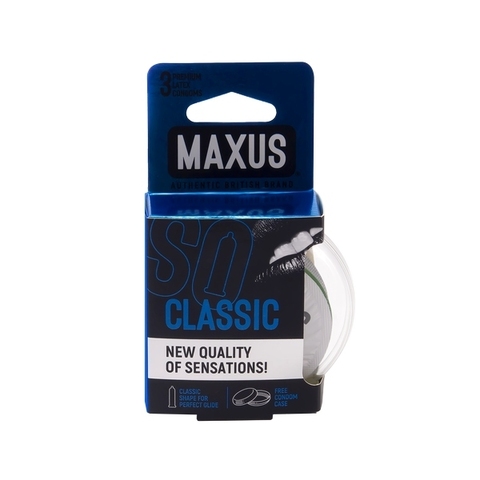 MAXUS AIR Classic №3 Презервативы в пластиковом кейсе классические