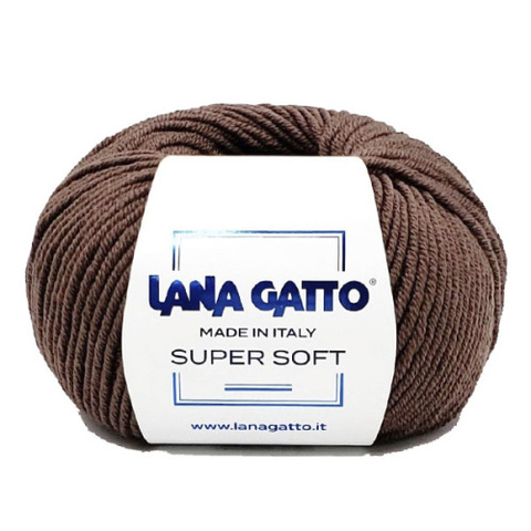 Пряжа Lana Gatto Supersoft 14595 молочный шоколад
