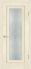 Дверь PSB-25 / Цвет Ваниль / Сатинат, пескоструйная обработка / Двери PROFILO PORTE