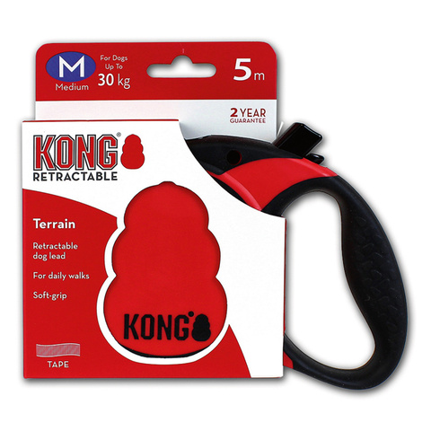 KONG рулетка Terrain лента, красная (30кг, 5м)