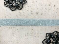 Лента парча, ш. 1,2 см, голубой