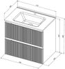 Aquanet 335433 Тумба Джейн 70 (Flat) цв.мисти грин (335433)