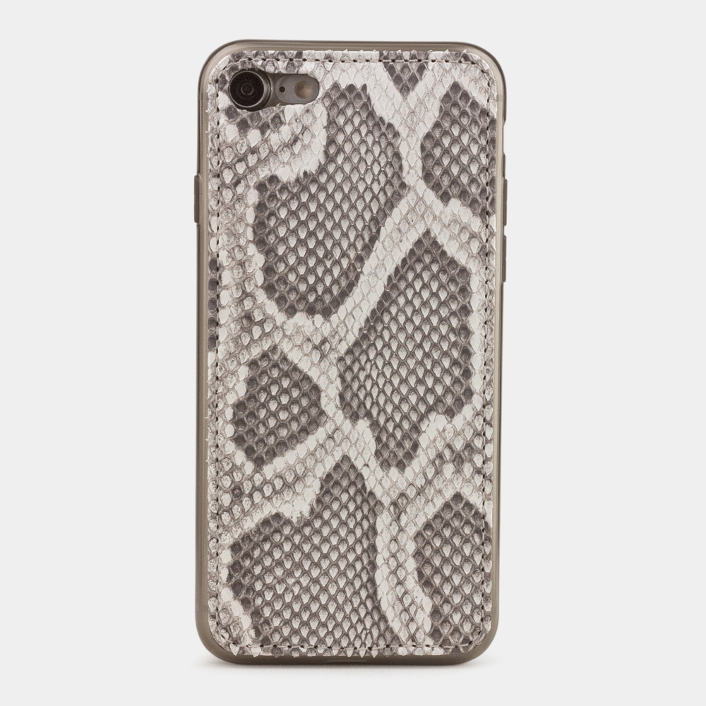 Чехол-накладка для iPhone 8/SE из натуральной кожи питона, цвета Natur