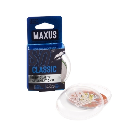 MAXUS AIR Classic №3 Презервативы в пластиковом кейсе классические