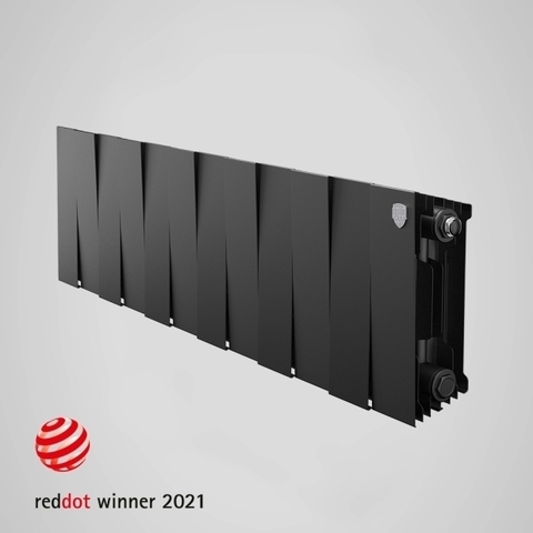 Радиатор биметаллический Royal Thermo PianoForte Noir Sable 200 (черный)  - 18 секций
