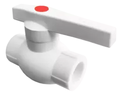 Кран PP-R шаровой белый внутренняя пайка Дн 20 VALFEX 10144020