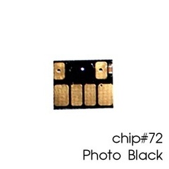 Чип фото черный для картриджей (ПЗК/ДЗК) HP 72 C9370A Photo Black для DesignJet T790, T795, T610, T2300, T770, T1300, T1200, T1120, T620, T1100
