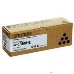 Принт-картридж Ricoh SP C360HE, черный. Ресурс 7000  стр. (408184)