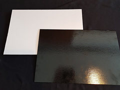 Подложка усиленная двусторонняя черный/белый 3.2мм 39х59