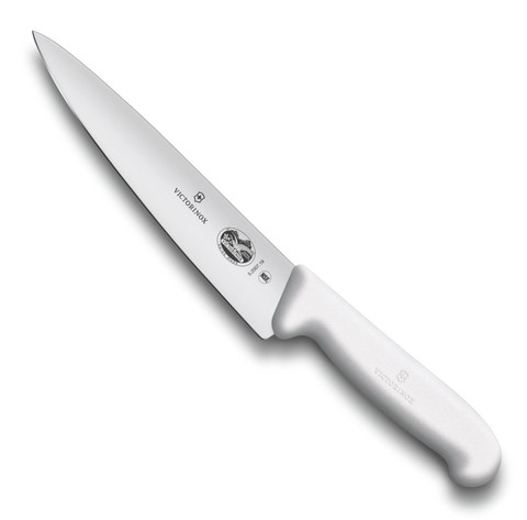 Кухонный нож Victorinox Fibrox Carving Knife разделочный, цвет белый (5.2007.19) лезвие 19 см. | Wenger-Victorinox.Ru