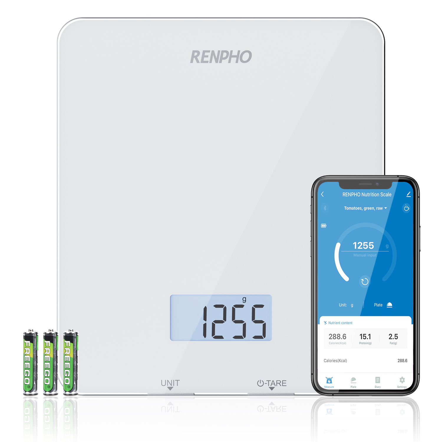 Кухонные весы Renpho Smart Nutrition Scale ES-SNG01 – купить за 2 799 ₽ |  Renpho Официальный магазин