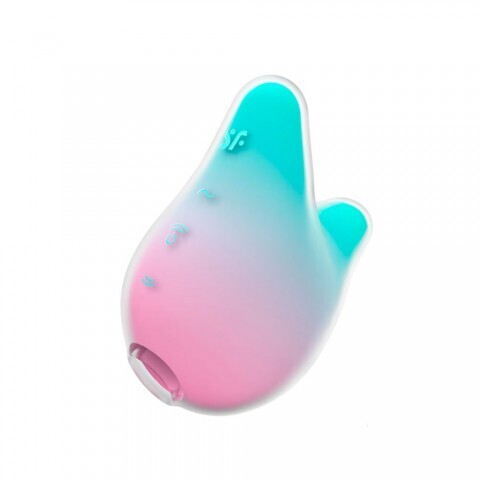 Клиторальный стимулятор с вибрацией Satisfyer Mermaid Vibes розово-зеленый