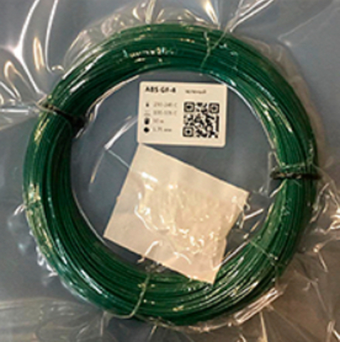 Пластик для 3D-принтера Filamentarno ABS GF-4 зелёный (50 м)