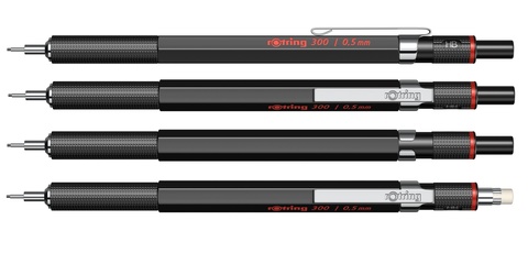 Карандаш механический Rotring 300 0.5 mm черный (1904726)