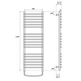 Полотенцесушитель электрический Point PN05152SE П18 500x1200 левый/правый, хром