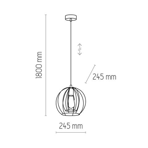 Подвесной светильник TK Lighting Jaula 6251