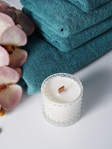 Набор полотенец 5шт Claire Batiste Atelier Ile бирюзовый темный