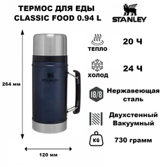 Термос для еды Stanley Classic Food 0.94L Синий