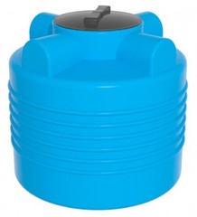 Ёмкость ЭВЛ 200 л. голубая с отводом, крышка 450мм Ирпласт 200 л. вертикальный (720x720x654см;голубой) - арт.560861