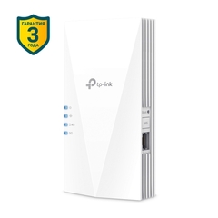 TP-Link RE600X Усилитель сигнала Wi-Fi 6 AX1800, до 574 Мбит/с на 2,4 ГГц +до 1201 Мбит/с на 5 ГГц, 2 встроенные антенны