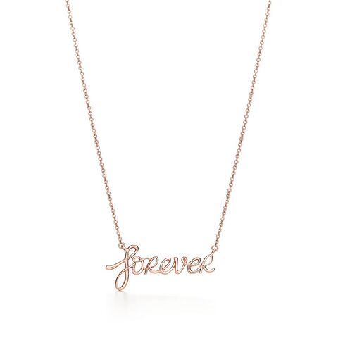 Подвеска из розового золота, Tiffany💠 Forever graffiti