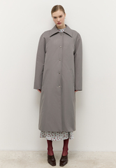 Тренч однобортный утепленный