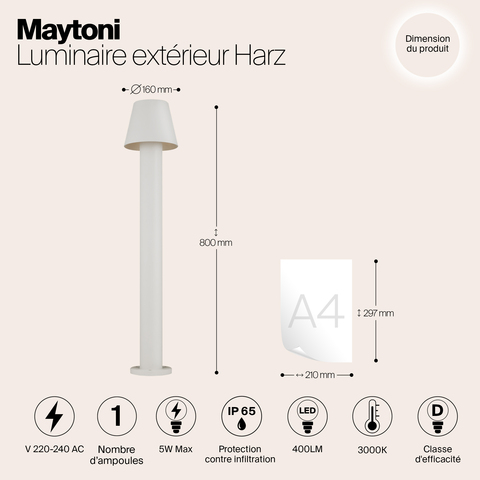 Ландшафтный светильник Maytoni Harz O421FL-L5W