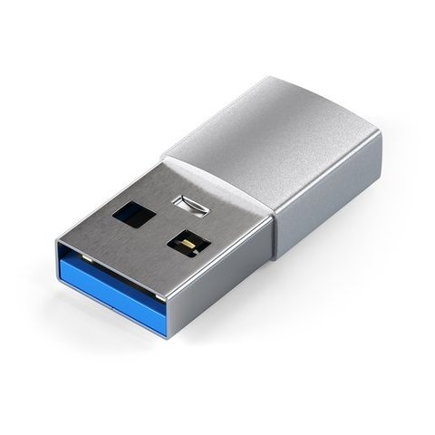 Адаптер Satechi USB-A to USB-C серебристый