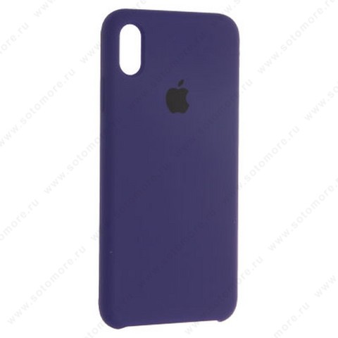 Накладка Silicone Case для Apple iPhone XS Max фиолетовый
