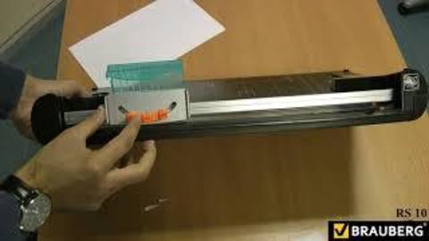 Резак сабельный/роликовый BRAUBERG RS10, на 10 л, длина реза 330 мм, 5в1, обрезчик углов А4, 531121
