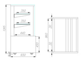 фото 4 Витрина тепловая POLUS KC70 SH 0,9-1 LIGHT 9006-9005 (стекло) на profcook.ru