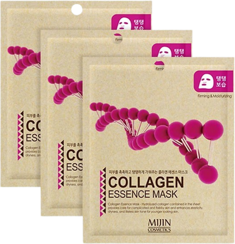 Mijin Cosmetics Маска для лица тканевая коллаген Collagen Essence Mask