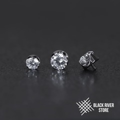 Flat Cubic Zirconia Crystal