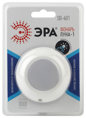 Фонарь SB-601  ЭРА пушлайт "Луна-1" [флюор.сенсор, 3xAAA, белый, 1 шт в бл.]