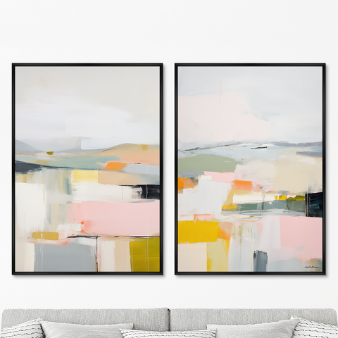 ArtNoMore - Набор из 2-х репродукций картин на холсте Landscape Collection, After rain, 2024г.