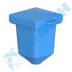 Бункер 60 л Анион 60 л. конусный (550x470x660см;синий) - арт.559505