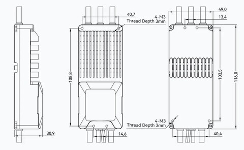 ESC регулятор мотора T-Motor V150A 6-14S PWM/CAN