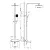 Душевая система с термостатом Timo Tetra-thermo SX-0169/03 черный