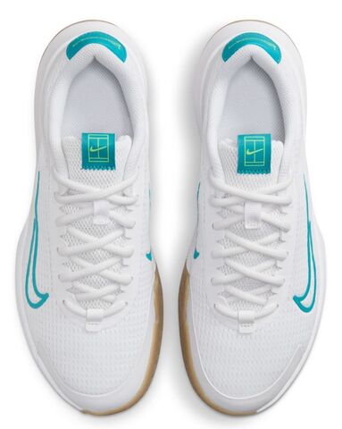 Кроссовки теннисные Nike Court Vapor Lite 2 - white/lime blast/gum light brown/teal nebula