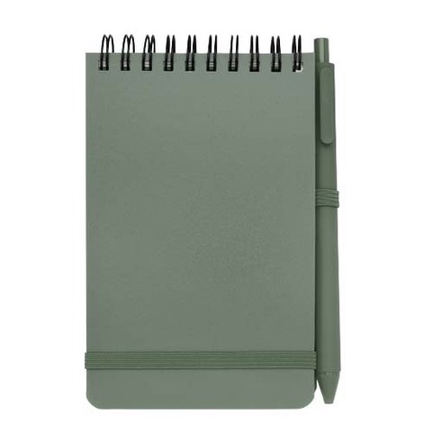 Блокнот Thalaasa формата А6 в твердой обложке из океанического пластика с шариковой ручкой