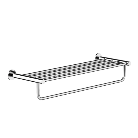 Sancos Base SC9028CH Полотенцедержатель с полкой, цвет: хром