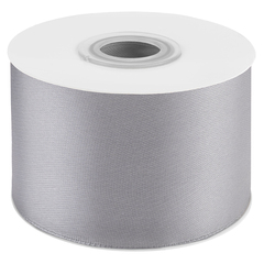 Лента Атласная (5см*22,85м) Серебро.