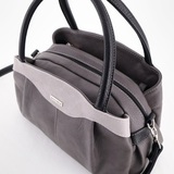 Сумка Саломея 477 мульти итальянский серо-черный